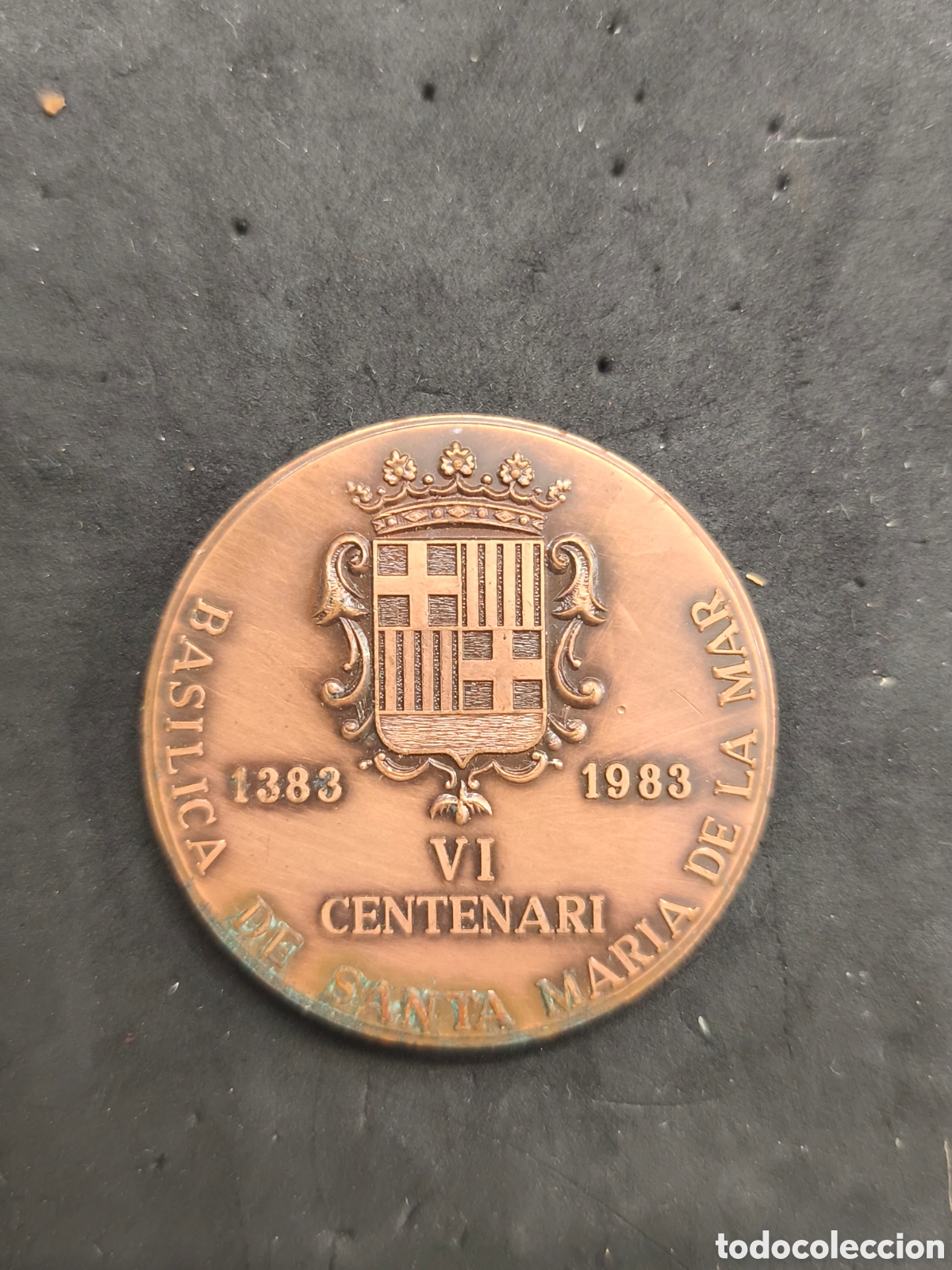 Medallas hist&oacute;ricas: Centenario Bas&iacute;lica de santa Mar&iacute;a del Mar 1383-1983