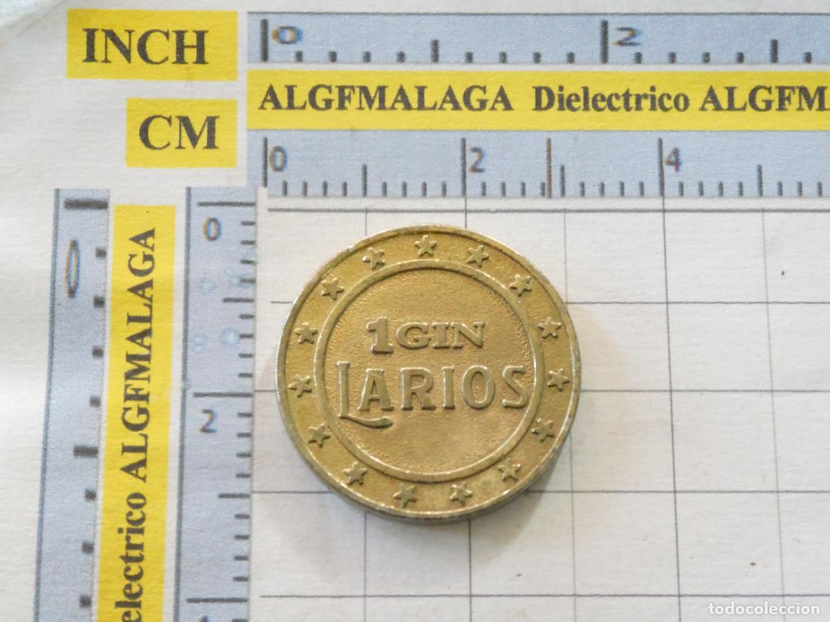 Medallas hist&oacute;ricas: MONEDA MEDALLA FICHA BEBIDAS. GIN GINEBRA LARIOS. 10GR