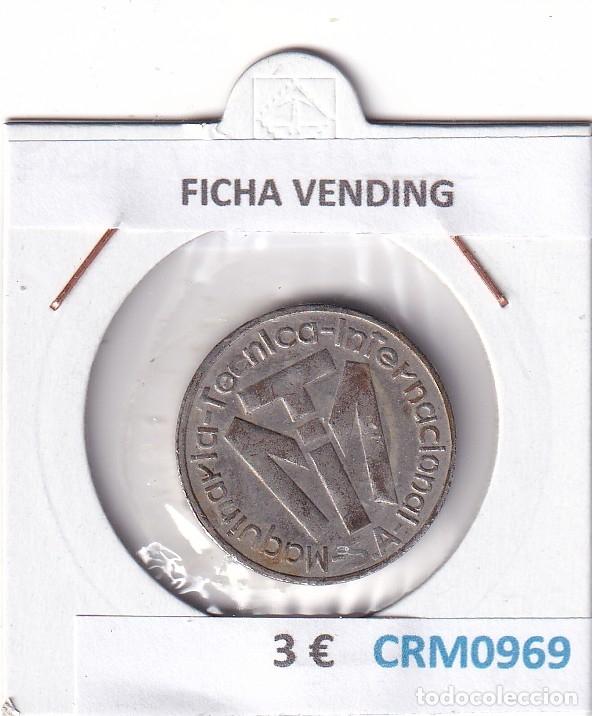Medalhas hist&oacute;ricas: CRM0969 FICHA VENDING