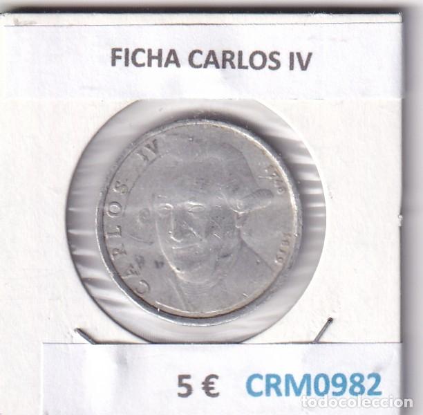 Medallas hist&oacute;ricas: CRM0982 FICHA CARLOS IV