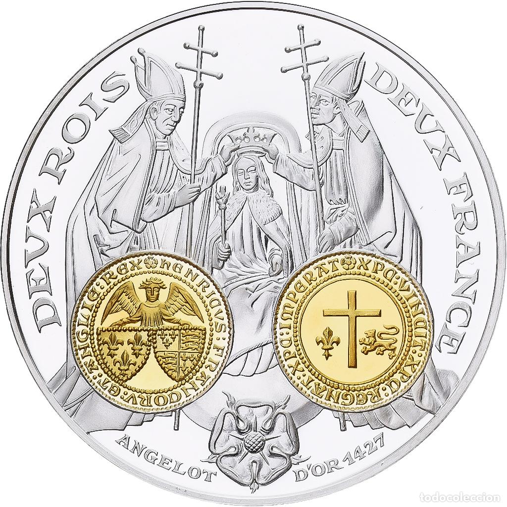 Medallas hist&oacute;ricas: [#1214062] Francia, medalla, Histoire Mon&eacute;taire, Angelot d'Or, Plata, FDC