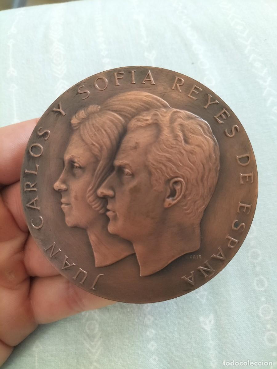 Medallas hist&oacute;ricas: MEDALLA CONMEMORATIVA DE JUAN CARLOS Y SOFIA REYES DE ESPA&Ntilde;A - 22 NOVIEMBRE 975