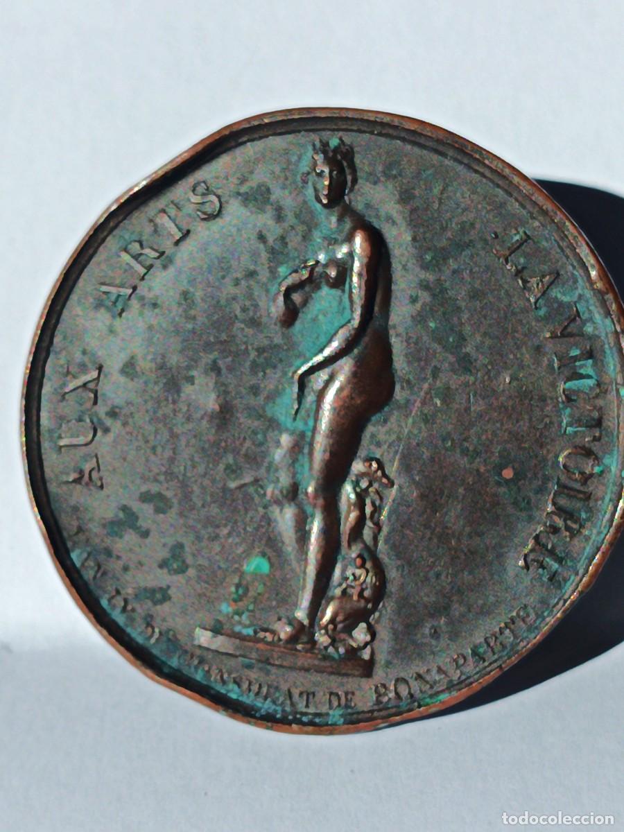Medallas hist&oacute;ricas: PRUEBA REVERSO MEDALLA. A las artes, la victoria. A&ntilde;o IV del Consulado de Napoleon Bonaparte. 1803
