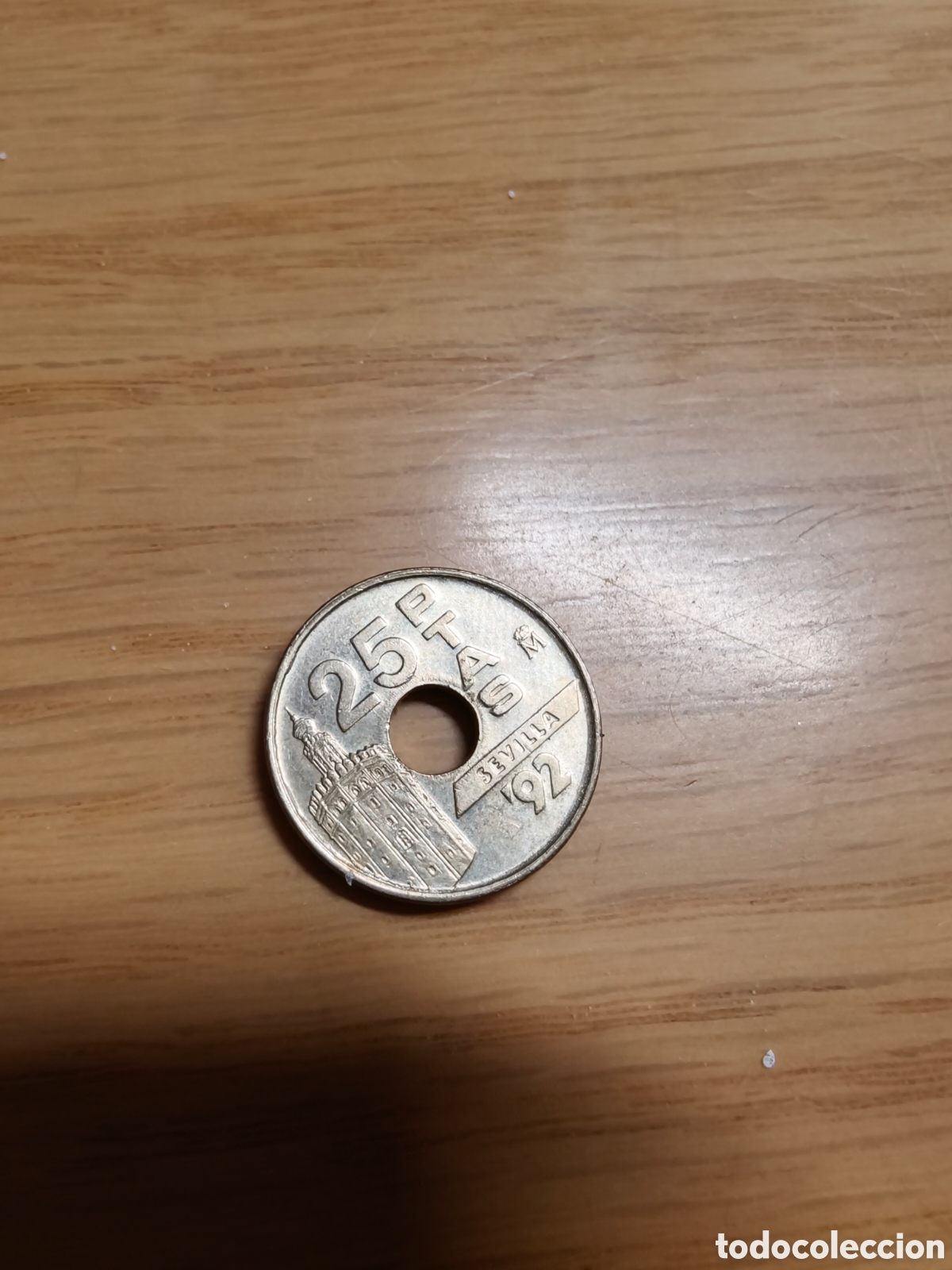 Medallas hist&oacute;ricas: Moneda 25 pesetas 1992 Sevilla