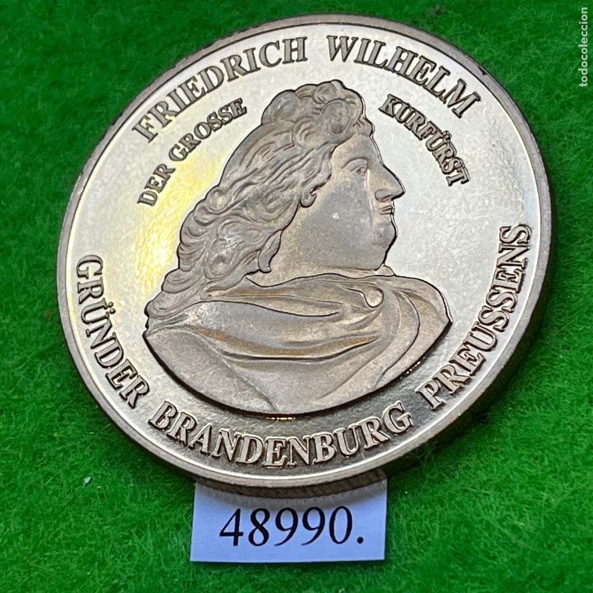 Medallas hist&oacute;ricas: ALEMANIA medalla, Federico Guillermo de Brandeburgo Prusia