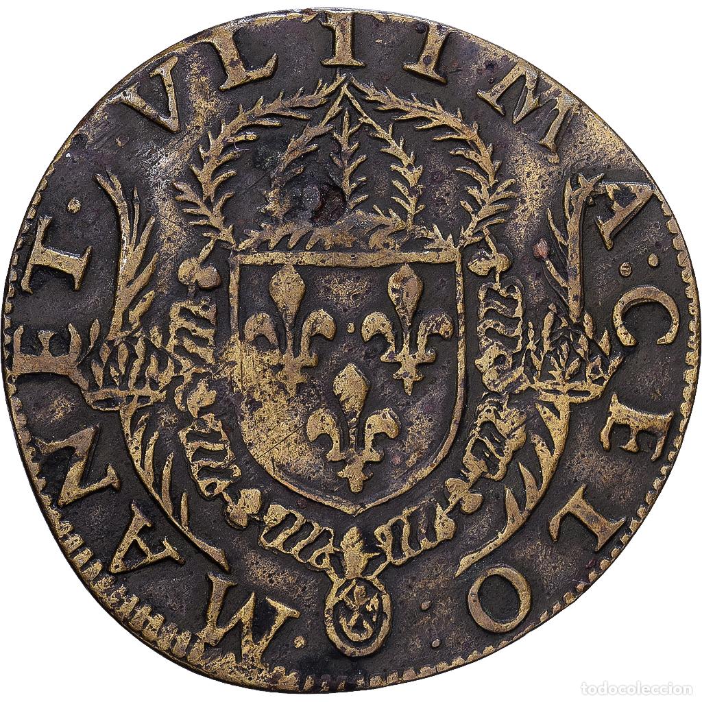 Medallas hist&oacute;ricas: [#1546508] Francia, zeton, Henri III, n.d. (1574-1589), Cobre, MBC, Feuardent:11803