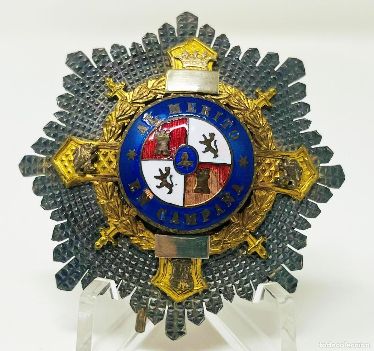 Medallas hist&oacute;ricas: PLACA CRUZ DE GUERRA &ldquo;AL M&Eacute;RITO EN CAMPA&Ntilde;A&rdquo; &ndash; DOBLE CONCESI&Oacute;N &ndash; &Eacute;POCA FRANCO
