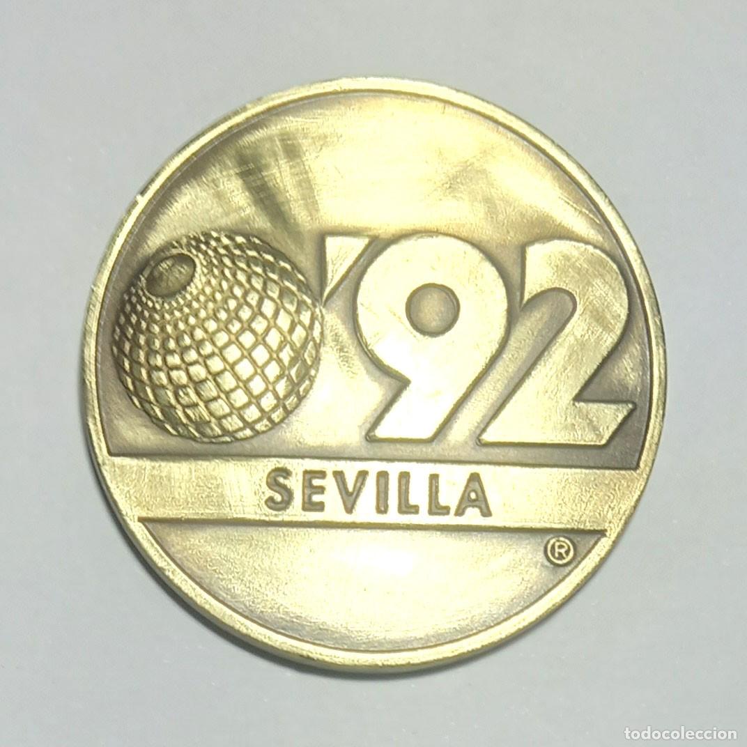 Medallas hist&oacute;ricas: Medalla de bronce conmemorativa de la Expo Mundial de Sevilla a&ntilde;o 1992