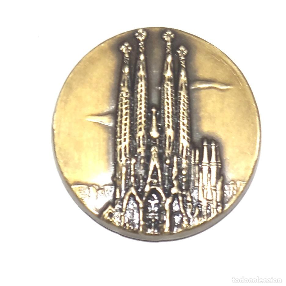 Medallas hist&oacute;ricas: Medalla de bronce de la Sagrada Familia de Barcelona - Iberia-