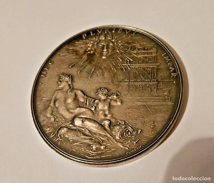Medallas hist&oacute;ricas: MEDAILLE BRONZE ARGENT&Eacute; NEC PLURIBUS IMPAR VILLE DE VERSAILLES SIGNEE CORBIN