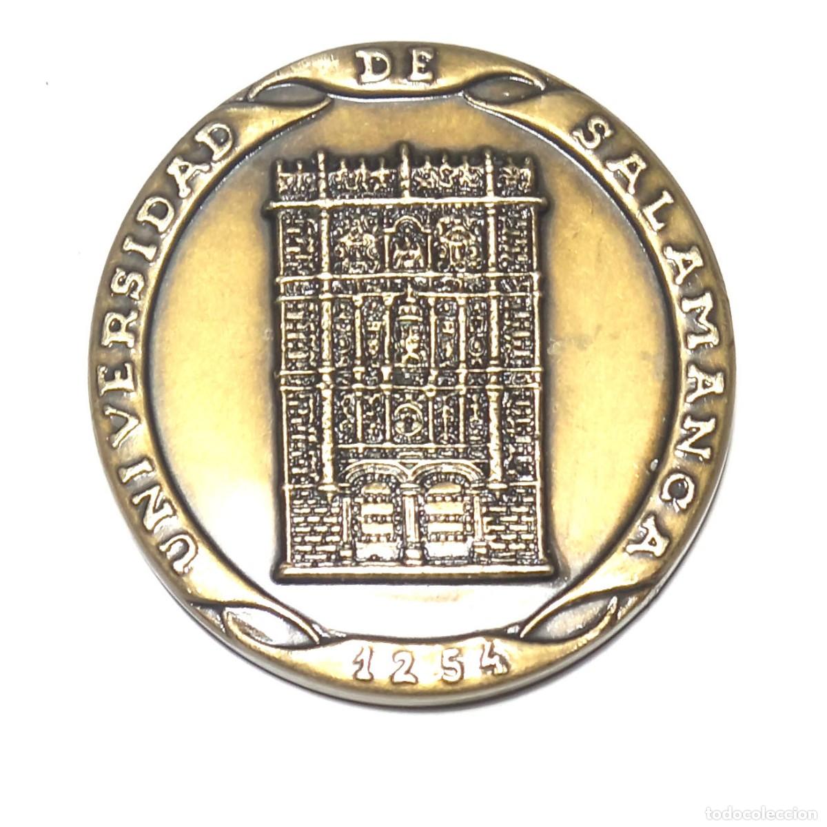 Historische Medaillen: Medalla de bronce de la fachada de la Universidad de Salamanca - Iberia-