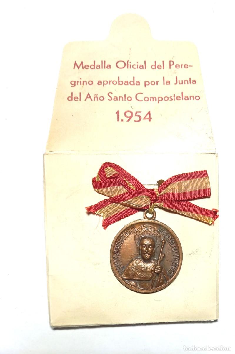 M&eacute;dailles historiques: Medalla oficial del peregrino del A&ntilde;o Santo Compostelano a&ntilde;o 1954