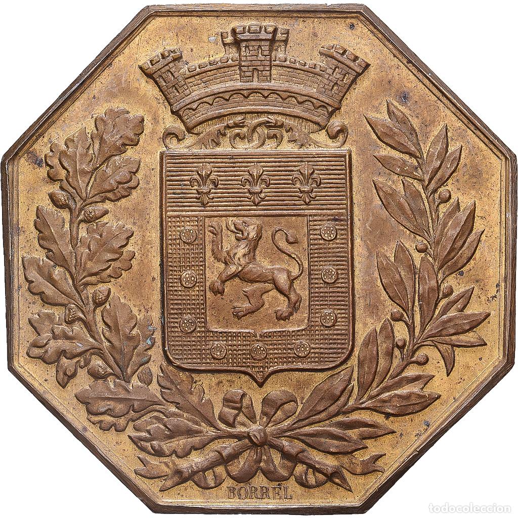 Medallas hist&oacute;ricas: [#1546919] Francia, zeton, Soci&eacute;t&eacute; d'assurances contre l'incendie, 1838, Bronce, SC