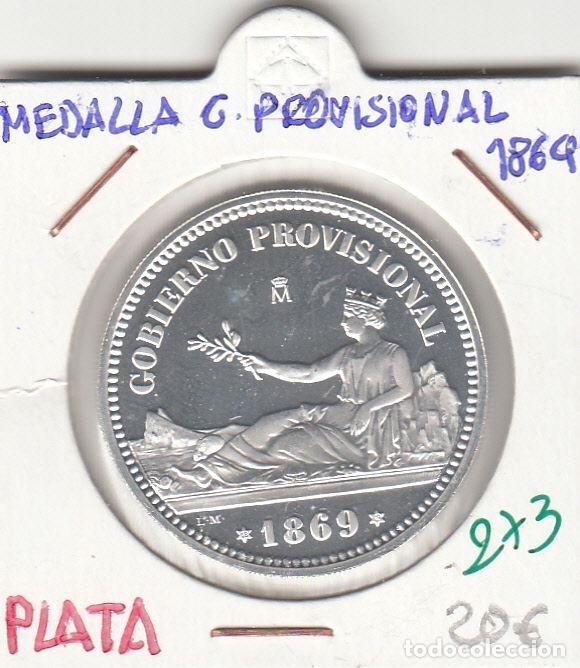 Historische Medaillen: CRM0273 MEDALLA GOB PROVISIONAL 1 PESETA PLATA
