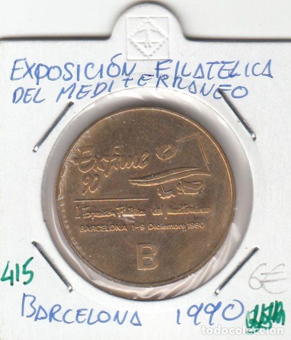 M&eacute;dailles historiques: CRM0415 MEDALLA EXPOS. FILATELICA DEL MEDIRTERRANEO BARCELONA 1990