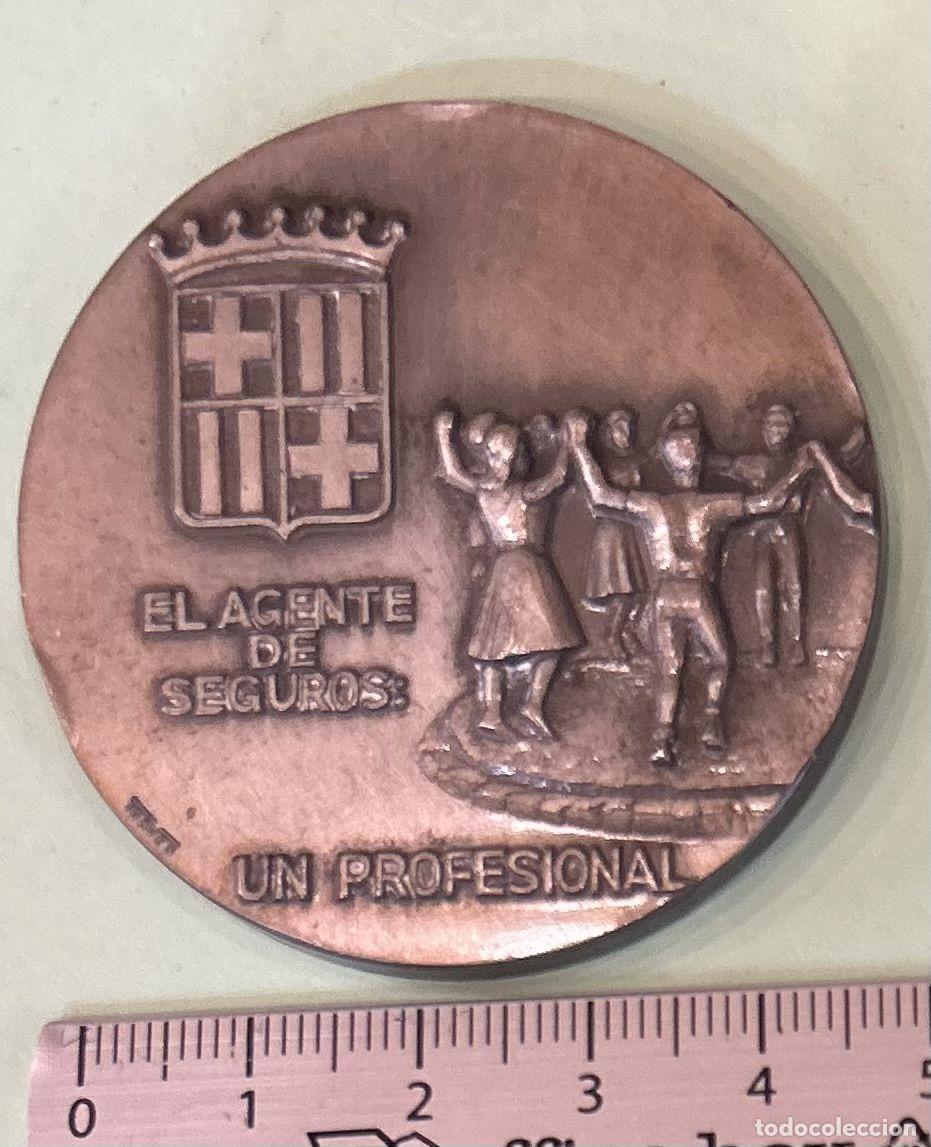 Historische Medaillen: CREXP274 MEDALLA II CONGRESO NAVEGACION AGENTE SEGUROS BARECLONA 1976 62 GR