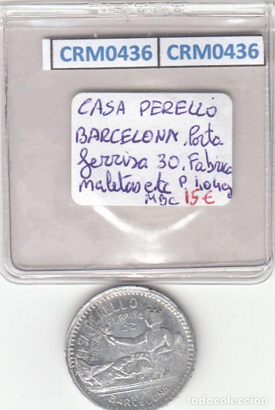 Historical Medals: CRM0436 FICHA CASA PERELLO BARCELONA MBC