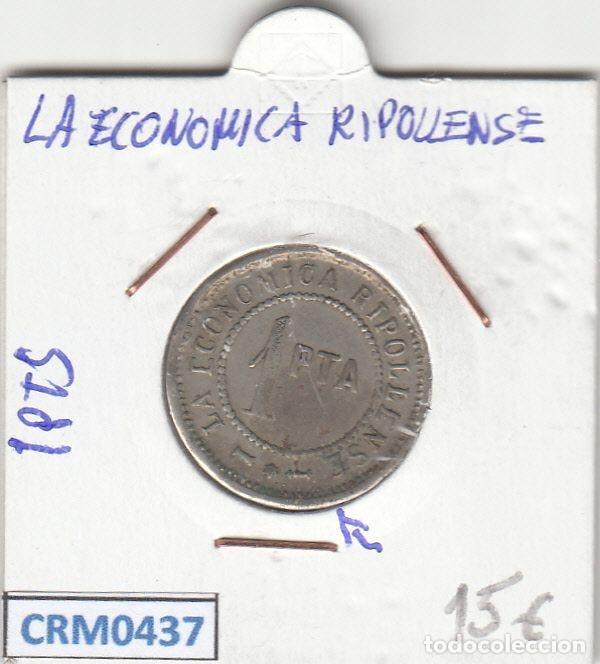 Historical Medals: CRM0437 FICHA LA ECONOMICA RIPOLLENSE 1 PESETA