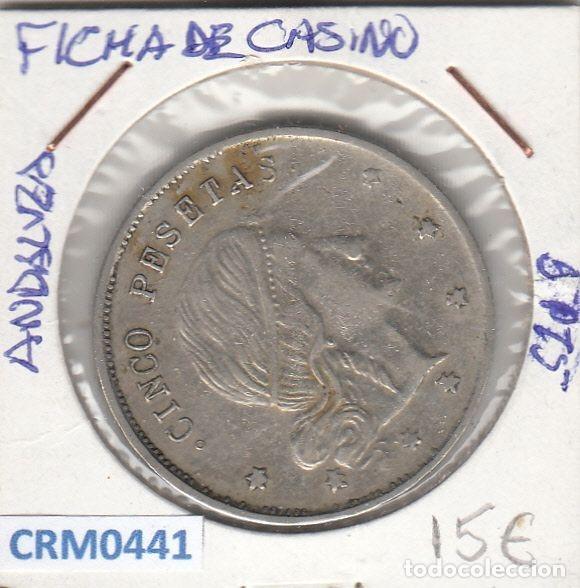 Historical Medals: CRM0441 FICHA DE CASINO ANDALUZA 5 PESETAS