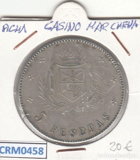 Medallas hist&oacute;ricas: CRM0458 FICHA CASINO MARCHENA 5 PESETAS