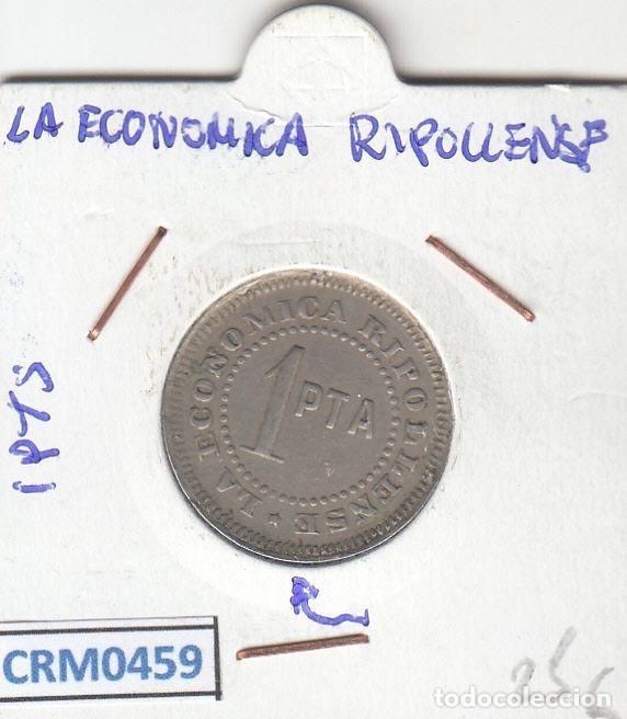 Medallas hist&oacute;ricas: CRM0459 FICHA LA ECONOMICA RIPOLLENSE 1 PESETA