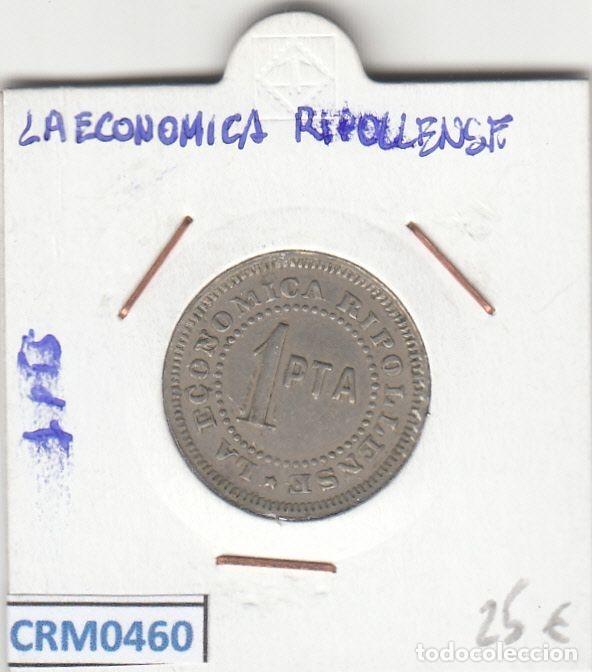 Medallas hist&oacute;ricas: CRM0460 FICHA LA ECONOMICA RIPOLLENSE 1 PESETA