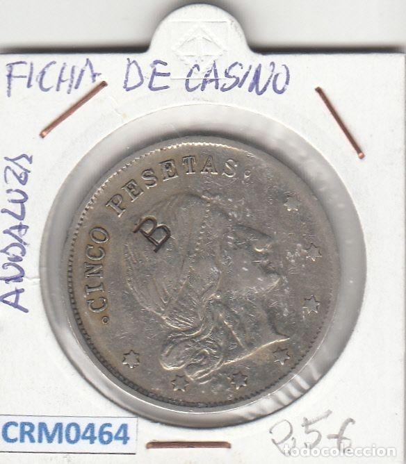 Medallas hist&oacute;ricas: CRM0464 FICHA DE CASINO ANDALUZA 5 PESETAS