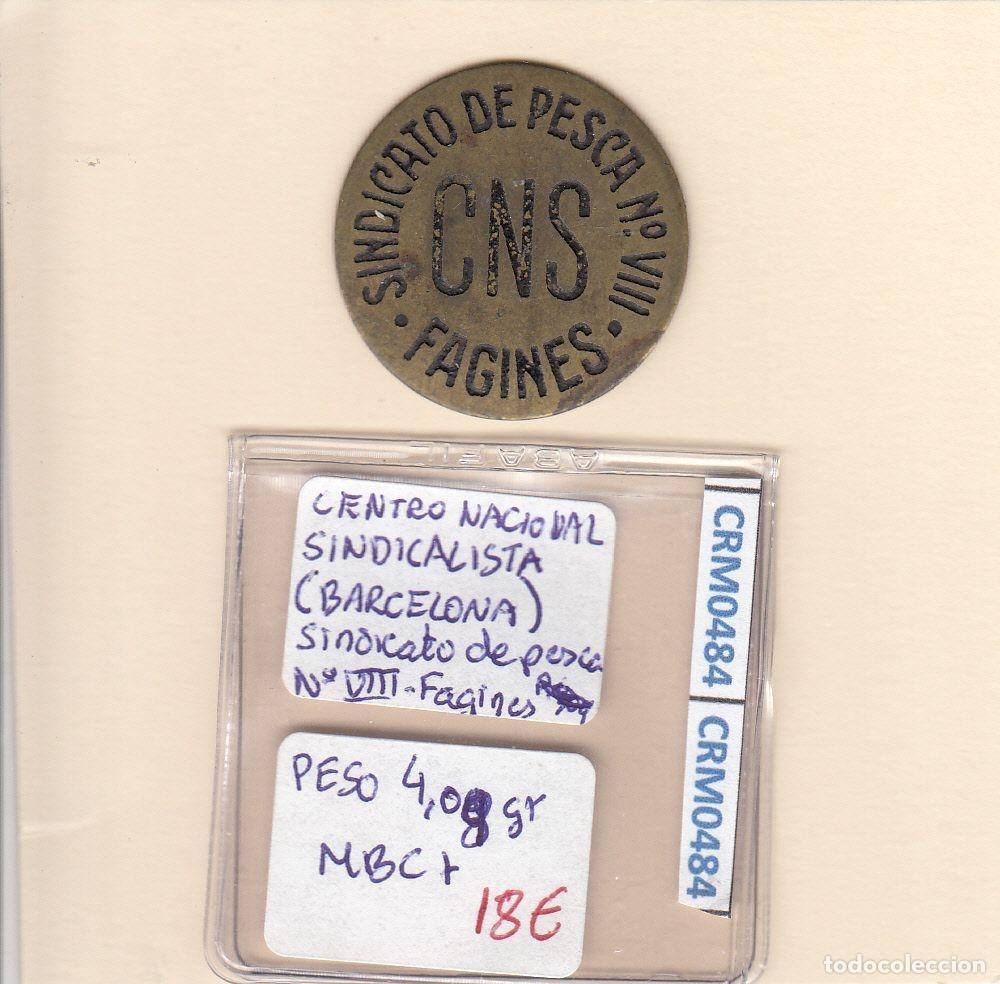 Medaglie storiche: CRM0484 FICHA CENTRO NACIONAL SINDICALISTA N&ordm; VIII MBC+