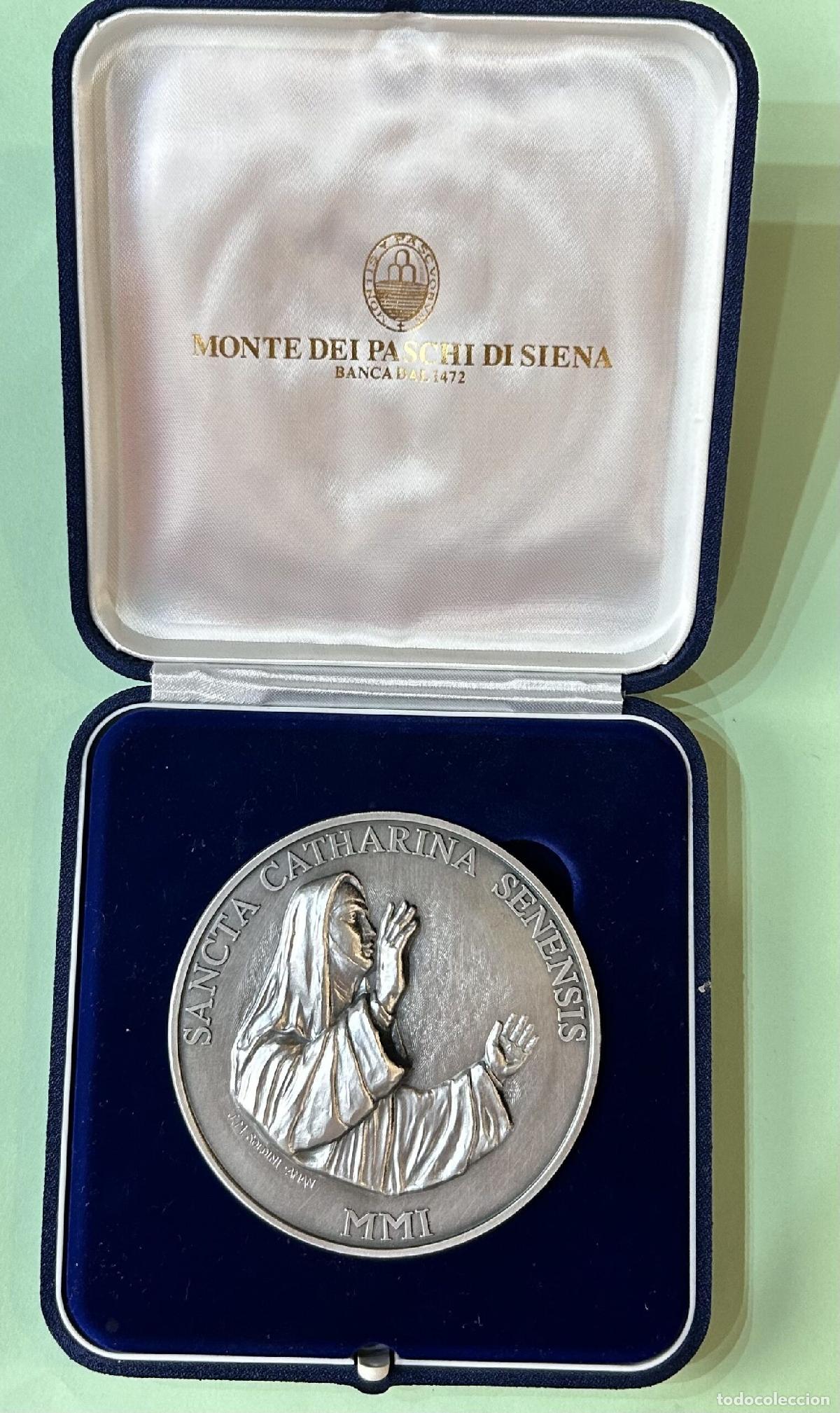 M&eacute;dailles historiques: CREXP287 MEDALLA SANTA CATHARINA SENENSIS 2001 315 GRAMOS NUEVA