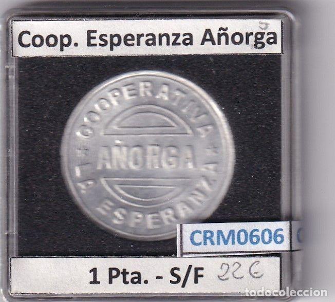 M&eacute;dailles historiques: CRM0606 FICHA COOP. ESPERANZA A&Ntilde;ORGA 1 PESETA S/F