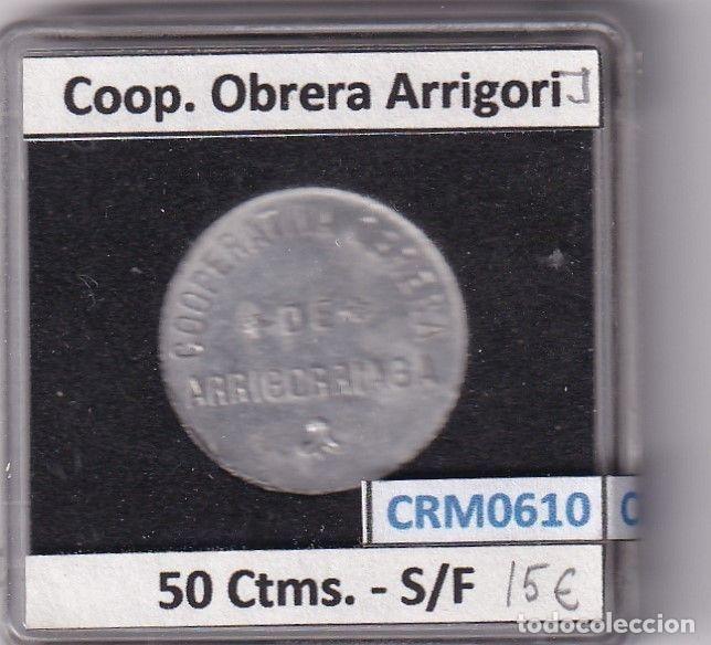 M&eacute;dailles historiques: CRM0610 FICHA COOP. OBRERA ARRIGORI 50 CENTIMOS S/F