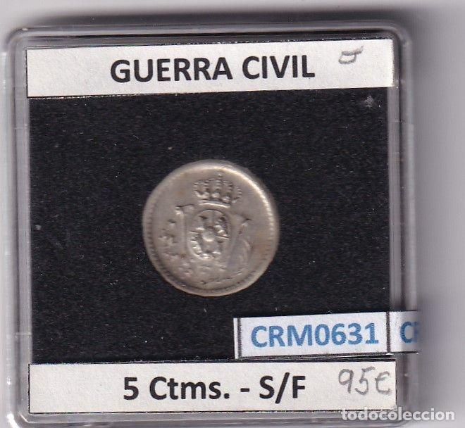 Medaglie storiche: CRM0631 FICHA GUERRA CIVIL 5 CENTIMOS S/F