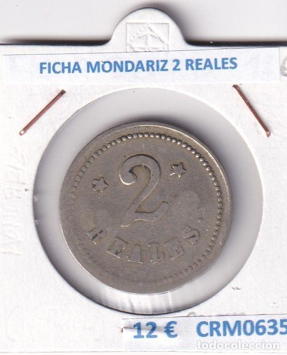 Historische Medaillen: CRM0635 FICHA MONDARIZ PONTEVEDRA 2 REALES