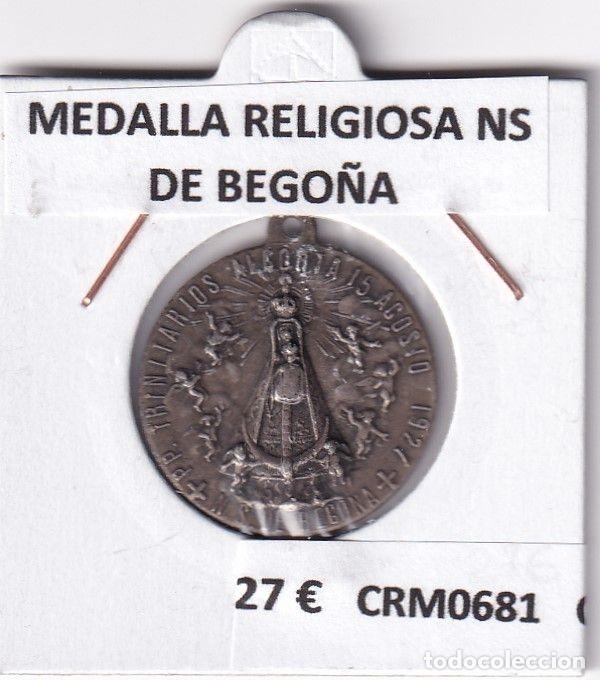 Historische Medaillen: CRM0681 MEDALLA RELIGIOSA NS DE BEGO&Ntilde;A