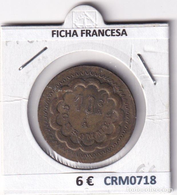 Medalhas hist&oacute;ricas: CRM0718 FICHA FRANCESA