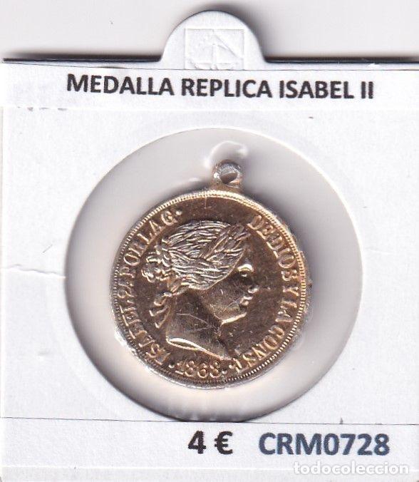 Historische Medaillen: CRM0728 MEDALLA REPLICA ISABEL II