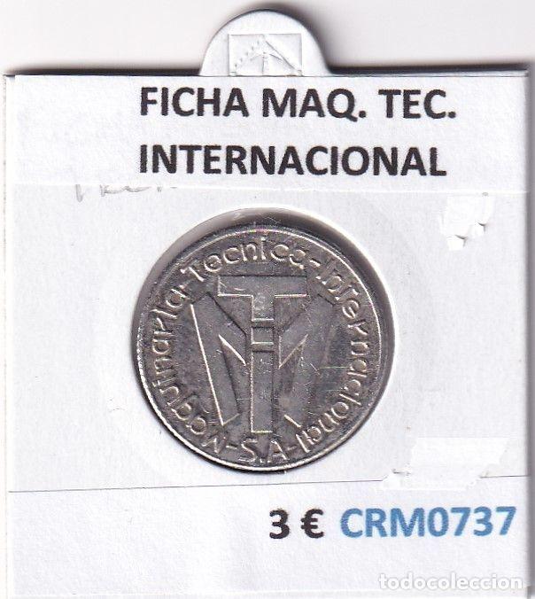Historische Medaillen: CRM0737 FICHA MAQ. TEC. INTERNACIONAL