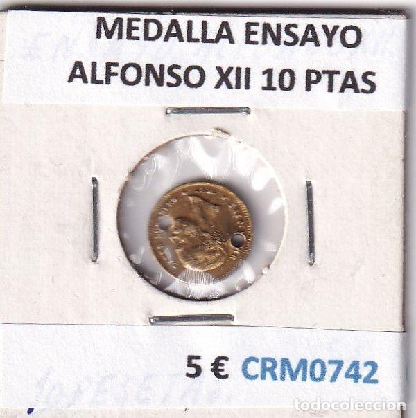 Historische Medaillen: CRM0742 MEDALLA ENSAYO ALFONSO XII 10 PESETAS