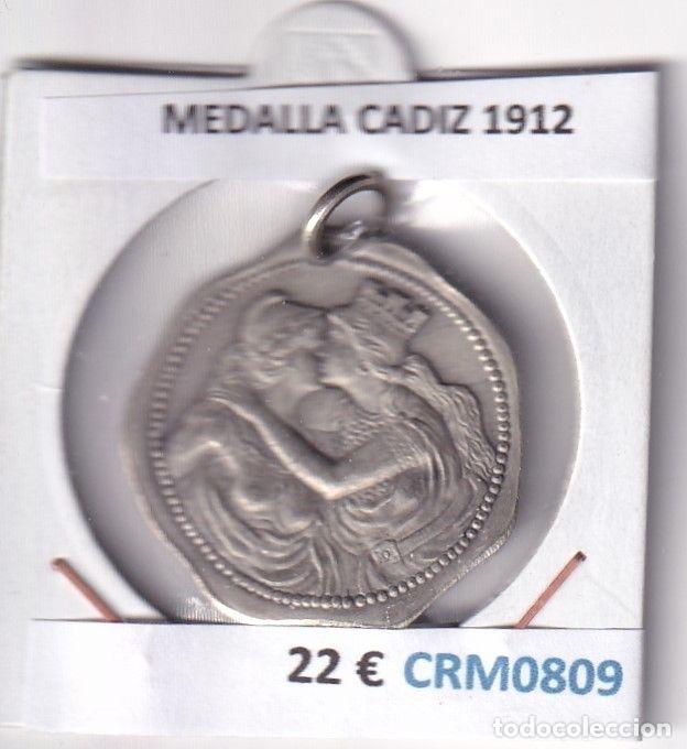 Medallas hist&oacute;ricas: CRM0809 MEDALLA CADIZ 1912 - Foto 1