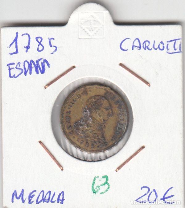 M&eacute;dailles historiques: CRM0063 MEDALLA CARLOS III 1785