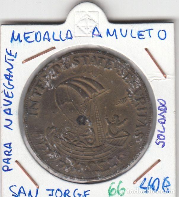 M&eacute;dailles historiques: CRM0066 MEDALLA AMULETO PARA NAVEGANTES SAN JORGE