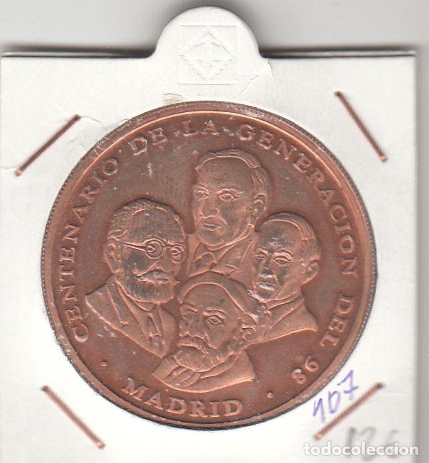 M&eacute;dailles historiques: CRM0107 MEDALLA FERIA Y EXP CORREOS CENTENARIO GENERACION DEL 98 MADRID