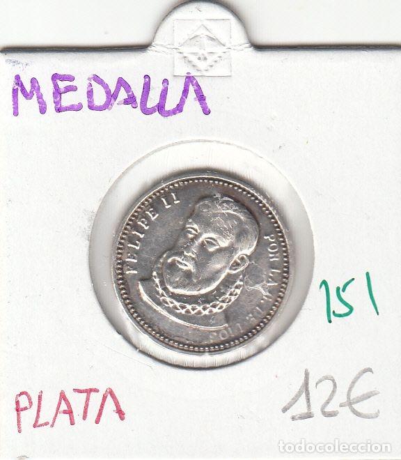 Medalhas hist&oacute;ricas: CRM0151 MEDALLA PLATA FELIPE II