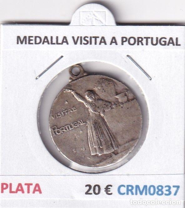 Medalhas hist&oacute;ricas: CRM0837 MEDALLA VISITA A PORTUGAL DE PLATA