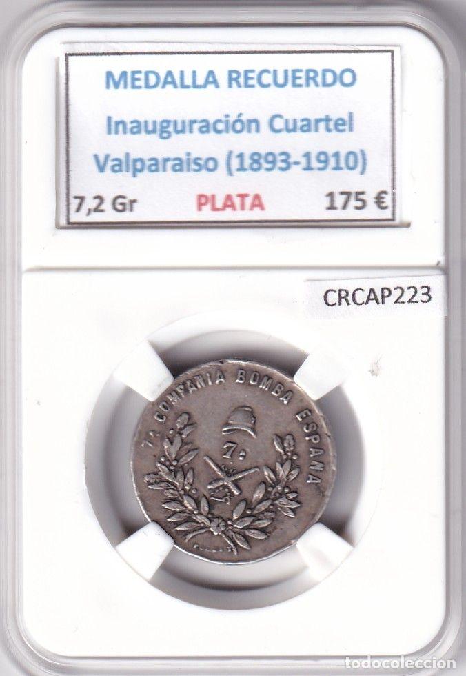 M&eacute;dailles historiques: CRCAP223 MEDALLA RECUERDO Inauguraci&oacute;n Cuartel Valparaiso (1893-1910)
