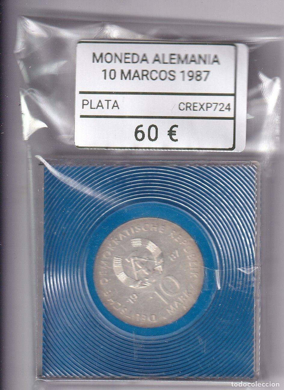 Medallas hist&oacute;ricas: CREXP724 MONEDA ALEMANIA 10 MARCOS 1987 BERLIN PLATA