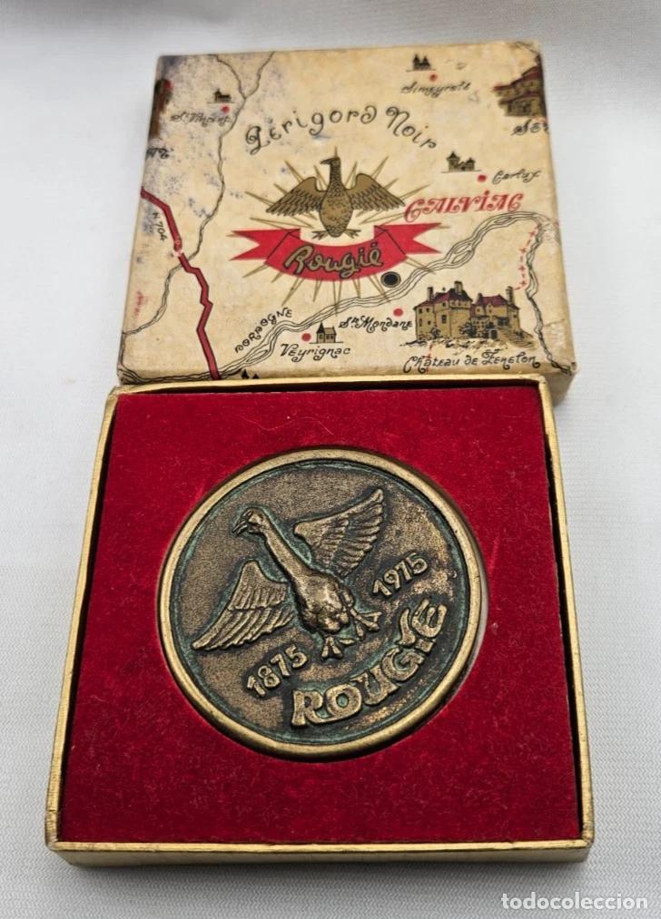 Medallas hist&oacute;ricas: MEDAILLE ROUGIE CALVIAC BRONZE JP. LE VERRIER CENT ANS DE LA GASTRONOMIE FRANCAISE 1875 - 1975