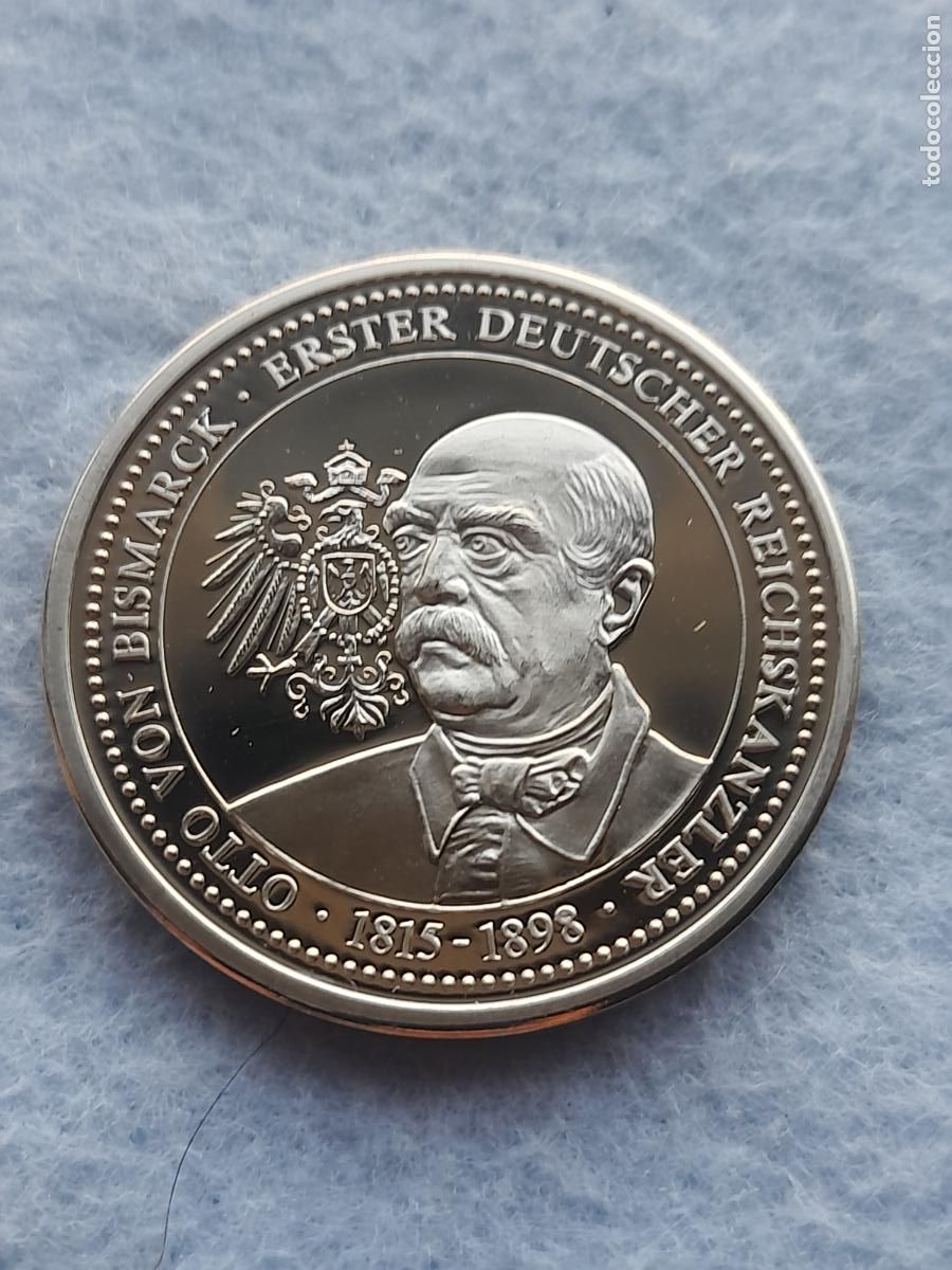 Medallas hist&oacute;ricas: Alemania. Medalla Centenario Otto Von Bismark 1815 - 1898.