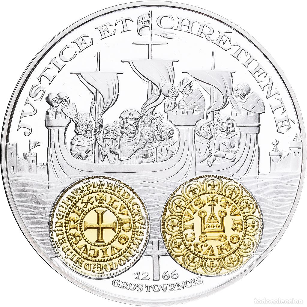 Medallas hist&oacute;ricas: [#1214053] Francia, medalla, Histoire Mon&eacute;taire, Gros Tournois, Plata, FDC