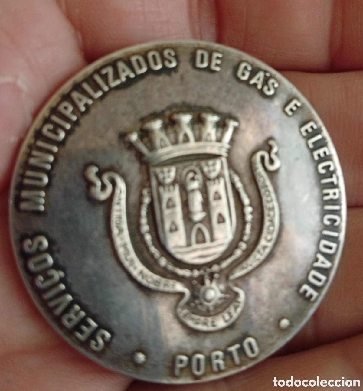 Medallas hist&oacute;ricas: Medalla al trabajo Porto Portugal